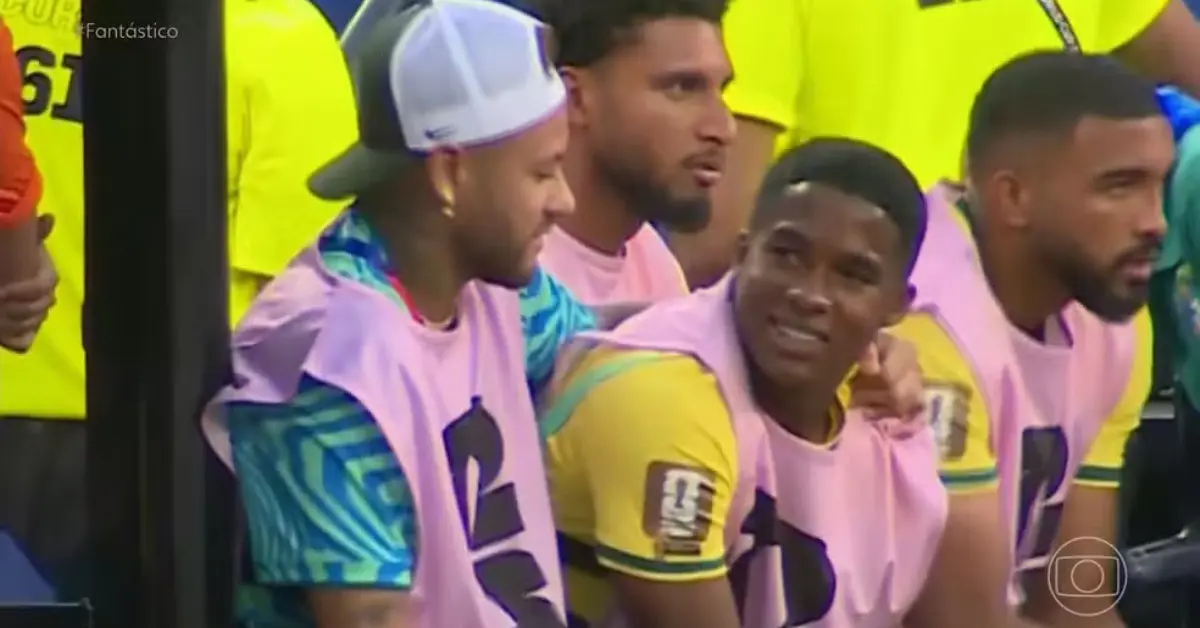 "Fantástico" expõe frustração de Endrick e gritos de Neymar na Copa