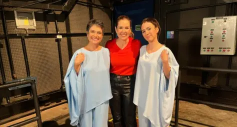 Sandra Annenberg reage à homenagem de Tatá Werneck no Fantástico