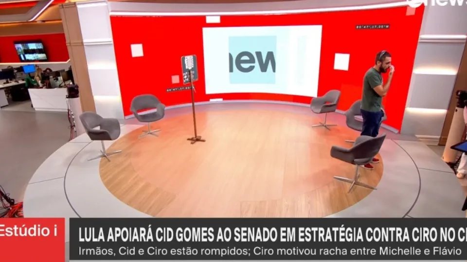 Falha no Estúdio I revela novo cenário da GloboNews antes da estreia