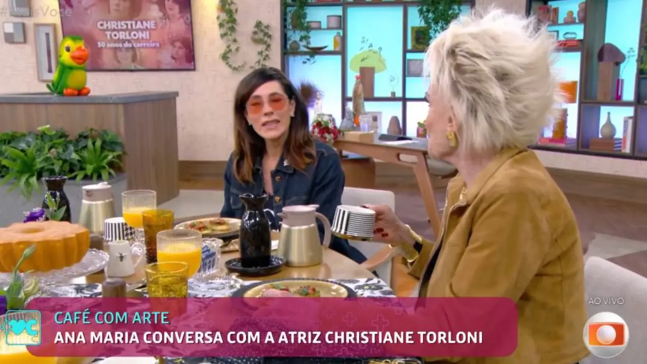 Ana Maria Braga entrevista Christiane Torloni no Mais Você