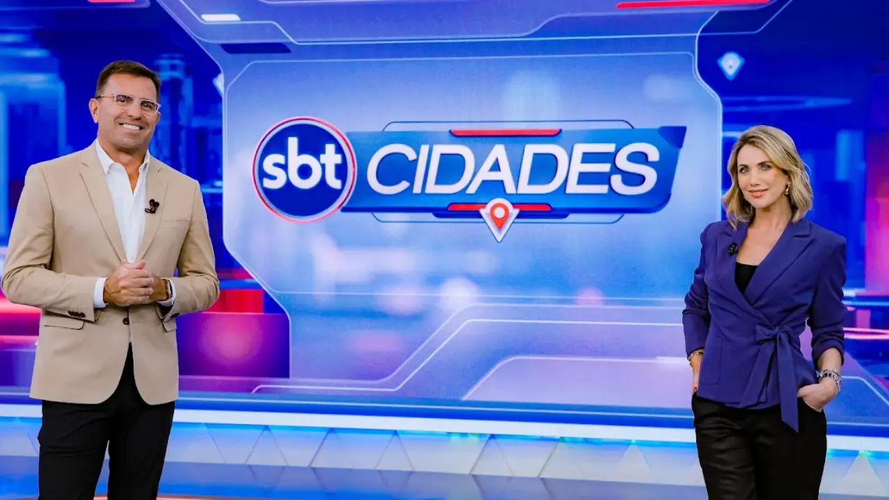 Rodrigo Bocardi e Erica Reis apresentam o SBT Cidades