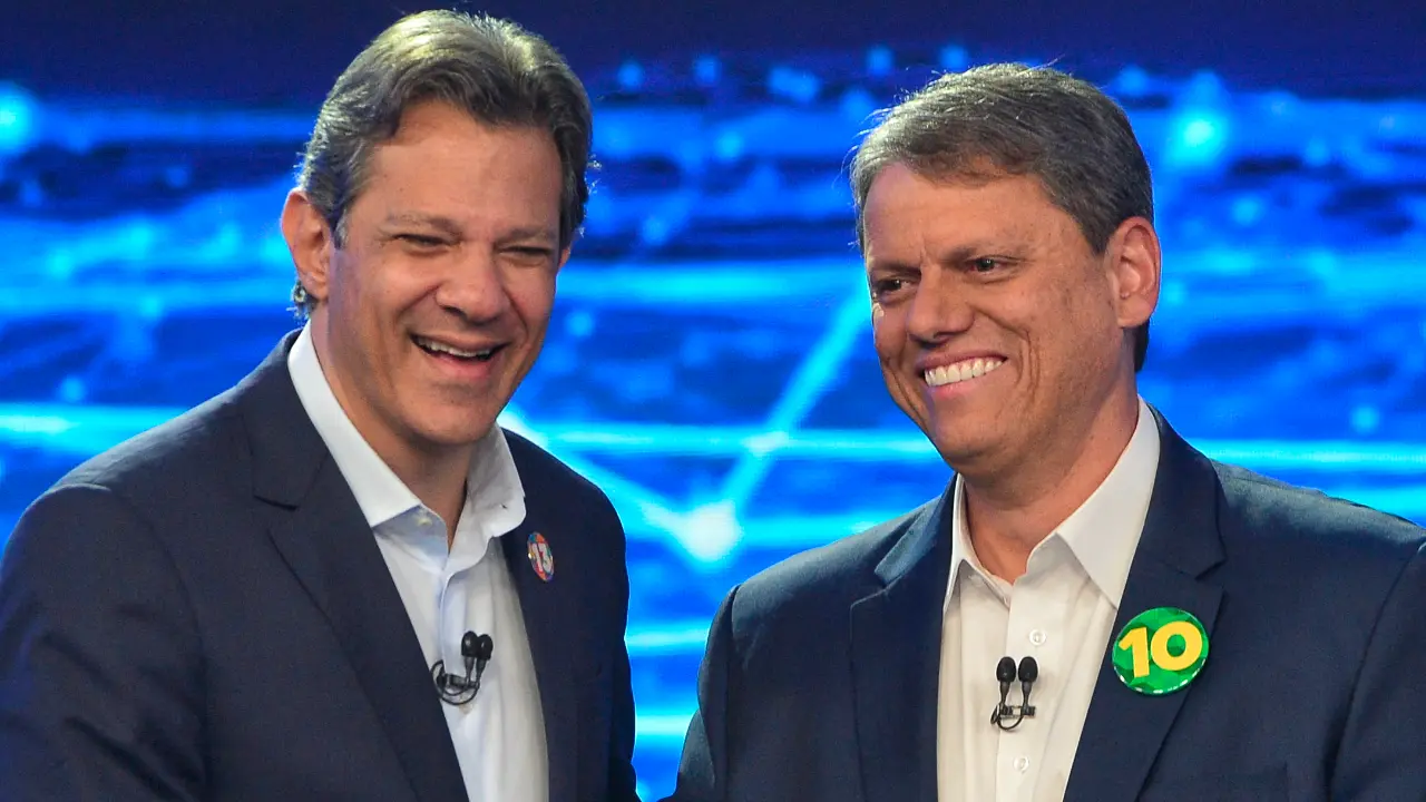 Fernando Haddad e Tarcísio de Freitas