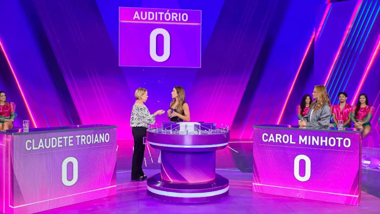 Claudete Troiano e Carol Minhoto no Programa Silvio Santos
