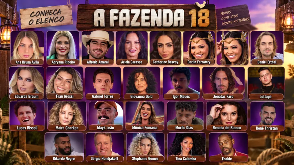 A Fazenda 18 estreia com audiência menor que a temporada passada