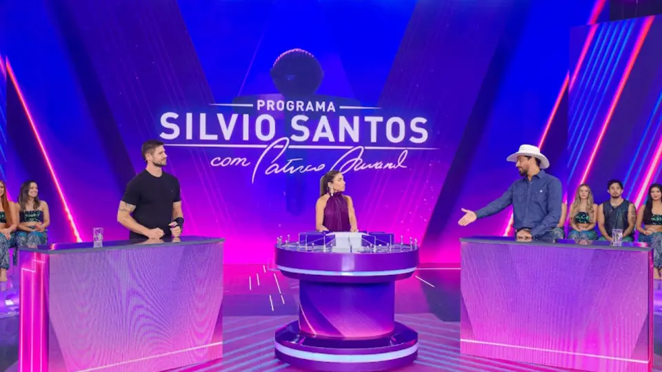 Jonas Sulzbach e Alberto Cowboy participam do Programa Silvio Santos