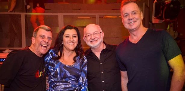 Jorge Fernando, Regina Casé, Silvio de Abreu e Luiz Fernando Guimarães (Foto: Globo/Raphael Dias)