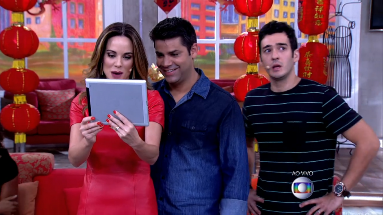 Ana Furtado, Lair Rennó e Marcos Veras no Encontro de quinta-feira (Foto: Reprodução/TV Globo)