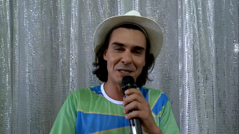 André Gonçalves em vídeo para o GShow (Foto: Reprodução/TV Globo)