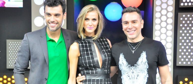 Adriano Dória, Renata Kuerten e Matheus Mazzafera. Foto: Divulgação/RedeTV