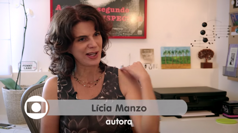 Lícia Manzo em entrevista ao GShow (Foto: Reprodução/GShow)