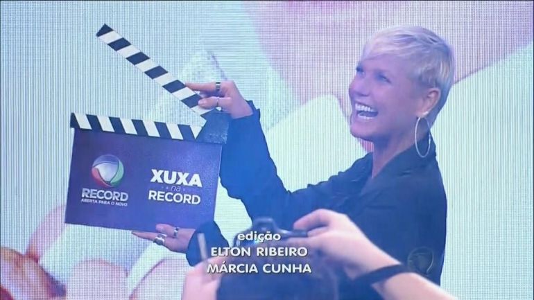 Xuxa em sua apresentação na Record (Foto: Reprodução/TV Record)