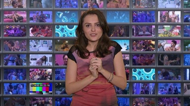 Mônica Iozzi como ombudsman do BBB 14 (Foto: Reprodução/TV Globo)