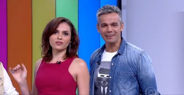 Mônica Iozzi e Otaviano Costa no novo Vìdeo Show (Foto: Reprodução/TV Globo)