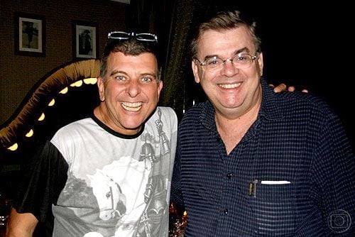 O diretor Jorge Fernando e o autor Walcyr Carrasco (Foto: TV Globo)