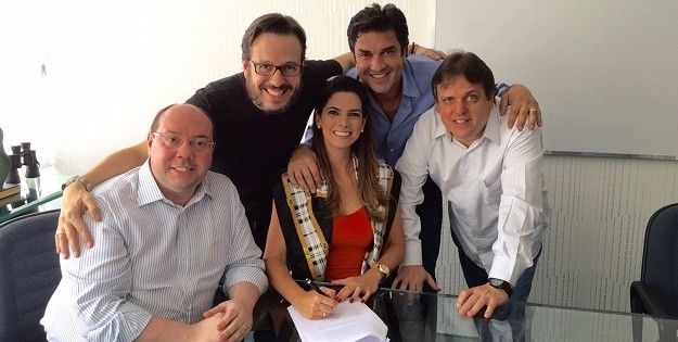 Mariana Leão forma trio com Zucatelli e Edu Guedes (Foto: RedeTV!)