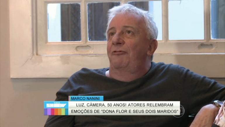 Marco Nanini em entrevista ao Vídeo Show (Foto: Reprodução/TV Globo)
