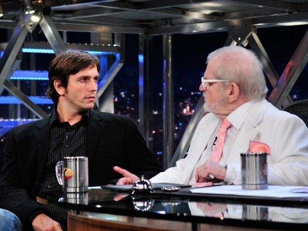 Vladimir Brichta em entrevista ao Programa do Jô em 2012 (Foto: TV Globo)