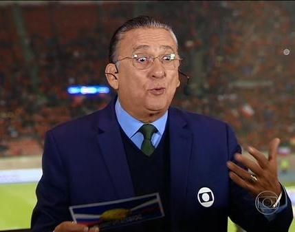 Galvão Bueno no jogo Brasil x Chile (Foto: Reprodução/TV Globo)