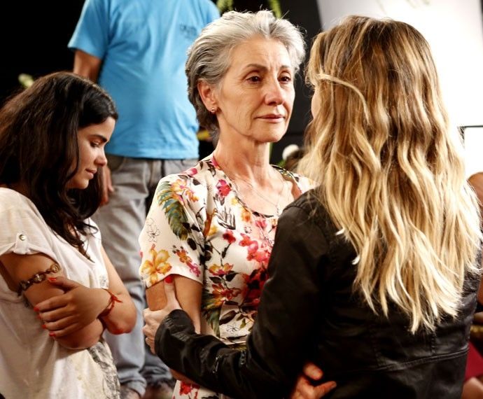 Giácomo, Cássia e Amora Mautner. Foto: Ellen Soares/Globo