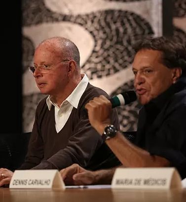 Gilberto Braga e o diretor Dennis Carvalho. Foto: Globo