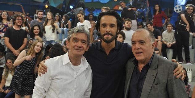 Serginho Groisman, Rodrigo Santoro e Tony Ramos. Foto: Globo/Reinaldo Marques