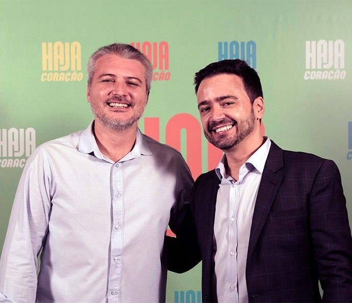 Fred Mayrink e Ortiz, diretor e autor (Foto: Globo/Divulgação)