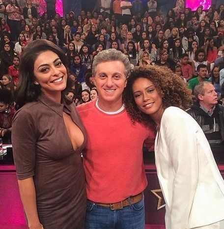 Juliana Paes, Luciano Huck e Taís Araujo. Foto: Globo