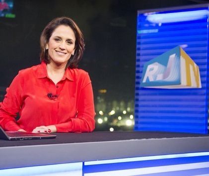 Cenário do RJTV, um dos telejornais da Globo. Foto: Divulgação