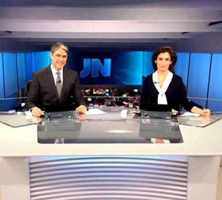 William Bonner e Renata Vasconcellos. Foto: Globo