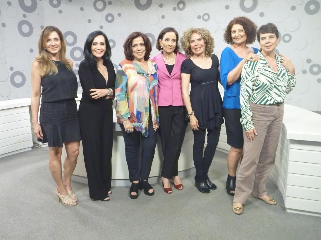 Carla Ramos, Liliana Rodriguez, Lucia Leme, Vera Barroso, Gilsse Campos, Eliana Monteiro e Beth Camarão. Foto: Divulgação/TV Brasil