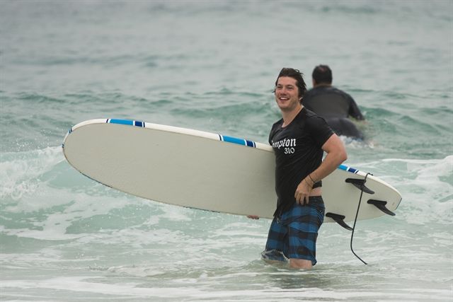 Workshop de surfe Caio Paduan. Foto: Globo/Cesar Alves
