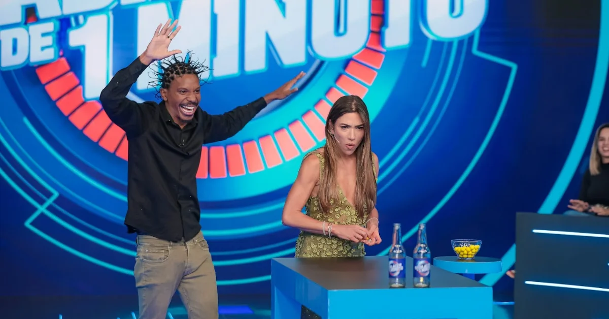 Lucas Penteado no Programa Silvio Santos. Créditos: Gabriel Cardoso/SBT