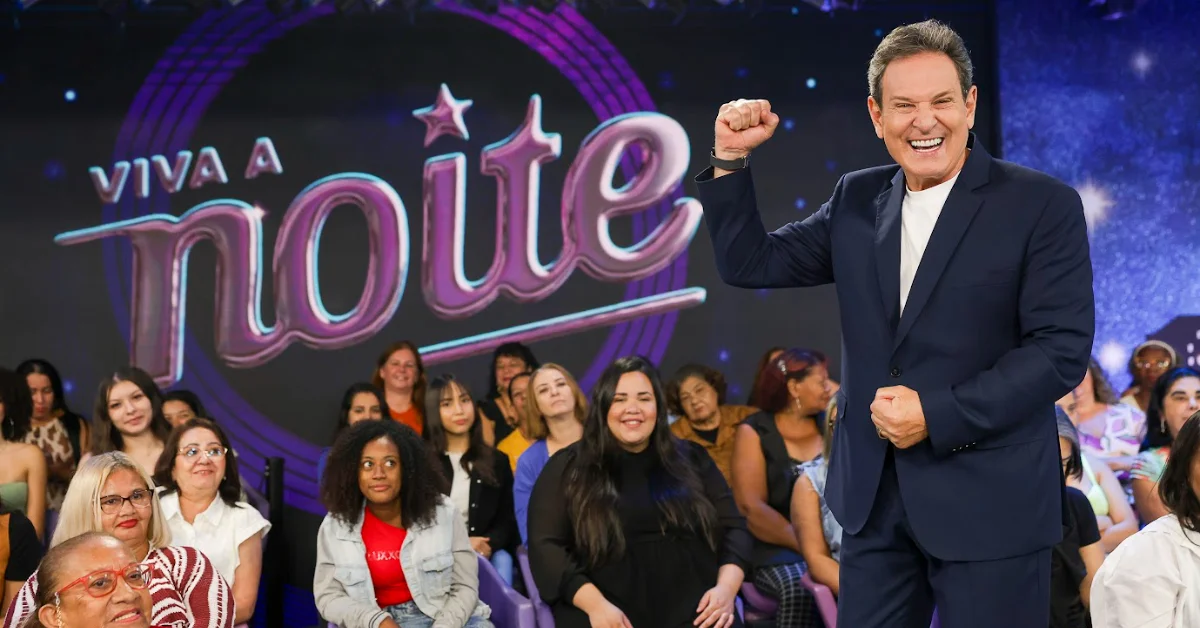 Luis Ricardo apresenta o Viva a Noite. Foto: Rogerio Pallatta/SBT