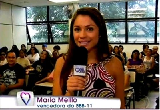 Maria, vencedora do BBB11, vira repórter do "Mais Você"